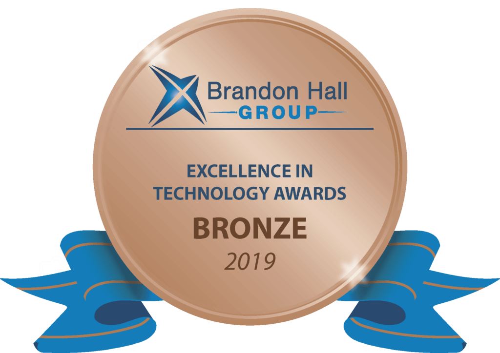 Brandon Hall Group Excellence in Technology Awards Bronze 2019